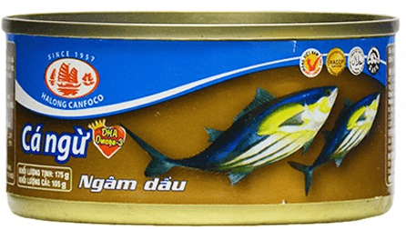 Cá ngừ ngâm dầu Halong Canfoco hộp 175g